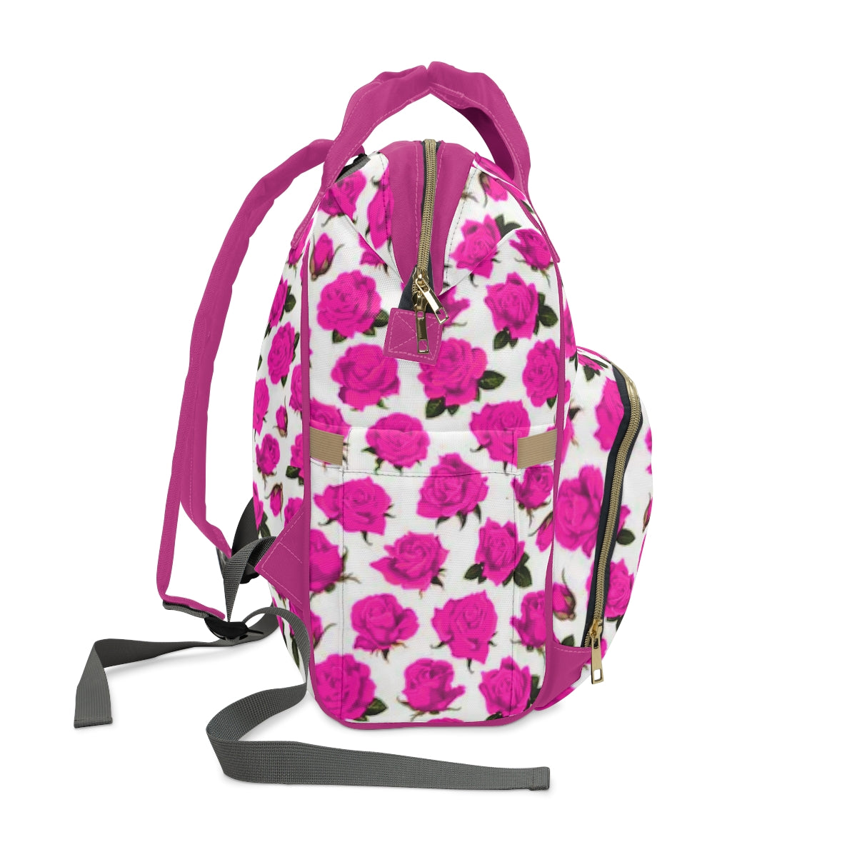 Pink Roses Multifunctional Backpack