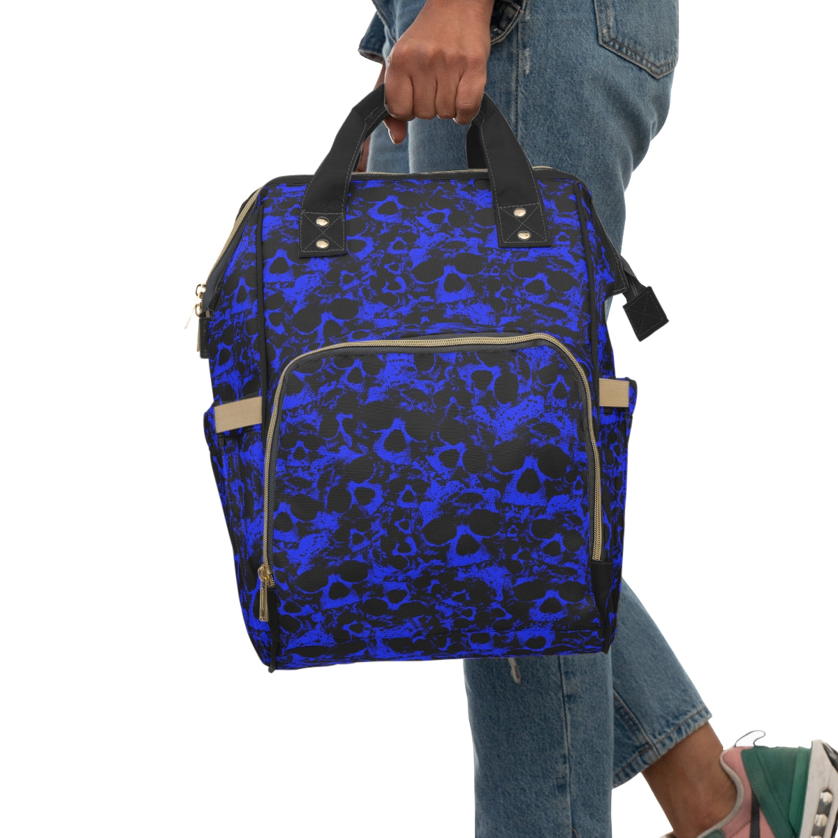 Blue Skull Gang Multifunctional Backpack