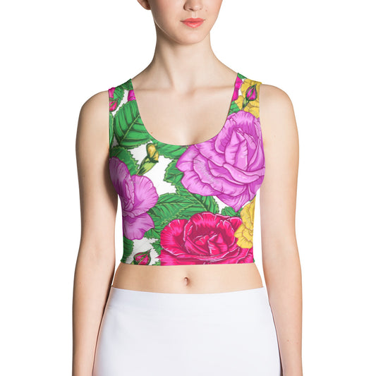 Cris'Sai's Pretty Little Flowers Crop Top