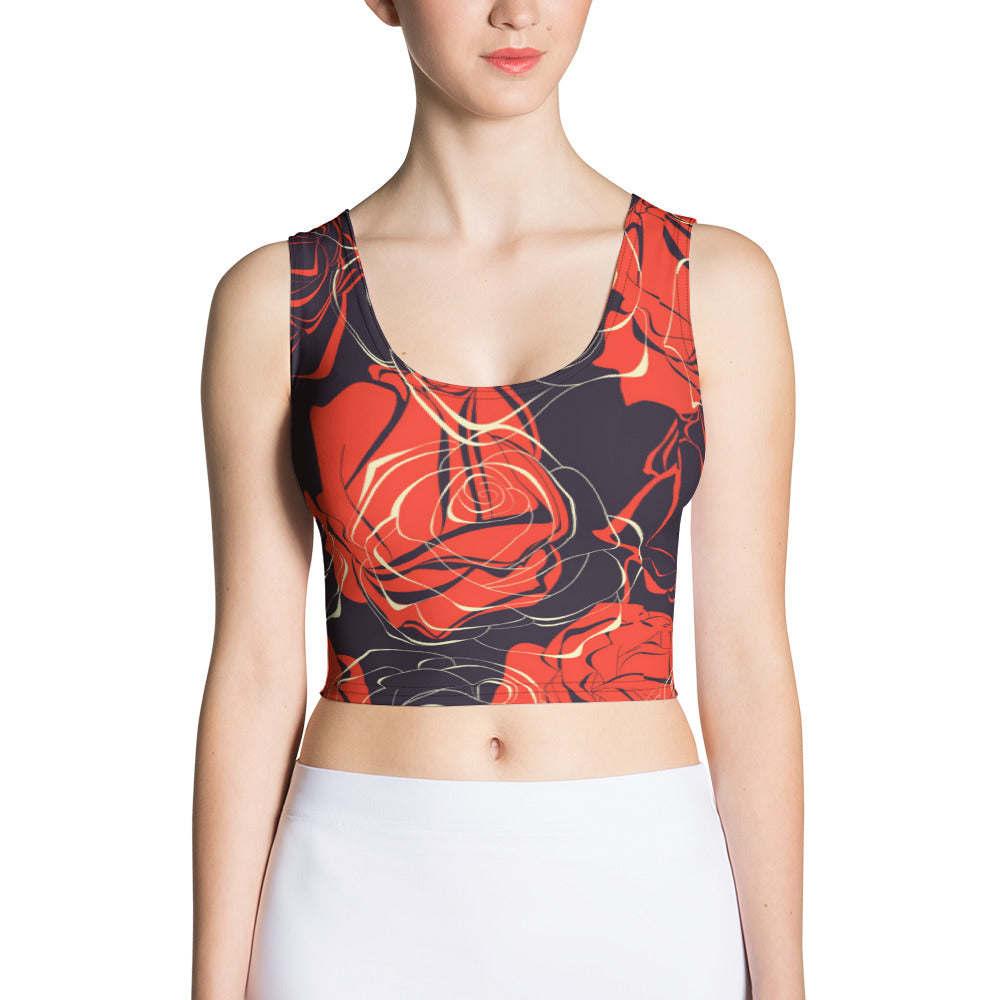 Cris'Sai's Pretty Little Flowers Crop Top