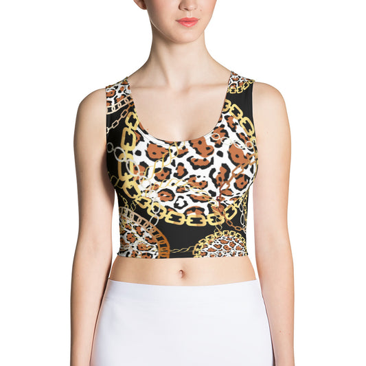 Bellafonte Animal Print Crop Top