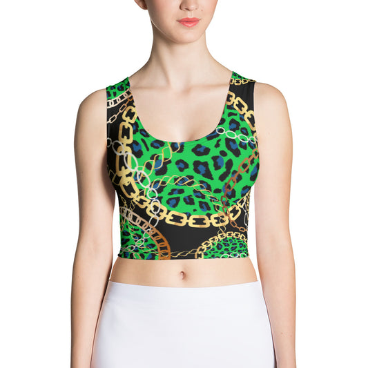 Bellafonte Animal Print Crop Top